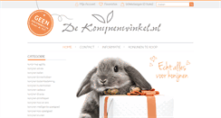 Desktop Screenshot of dekonijnenwinkel.nl